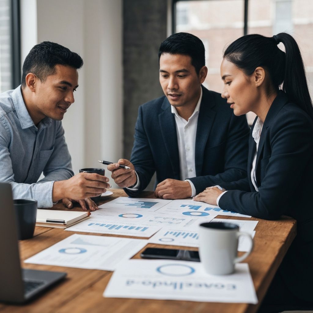 Sesja strategiczna zespołu TrendRevUp z raportami e-commerce